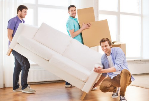 Efficient flat removal service in South Hornchurch with moving van and boxes