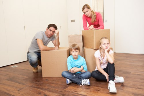 Packing materials and boxes prepared for removals in Southhornchurch
