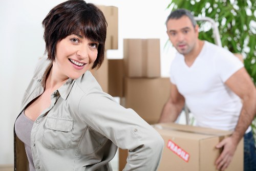 Local removals team preparing a Southhornchurch home move